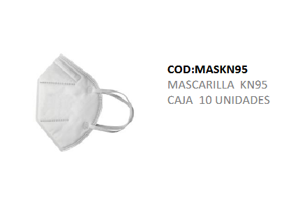 Mascarilla KN95 Caja 10 Unidades