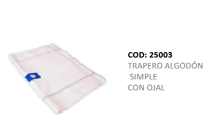 Trapero de Algodón Simple con Ojal