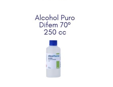 Alcohol Puro Difem 70°