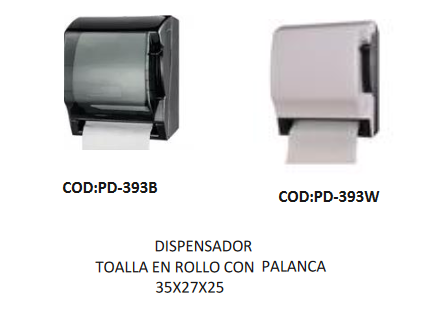 Dispensador Toalla en Rollo Palanca