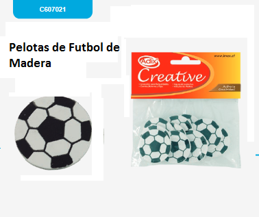 Pelotas de Futbol de Madera    C607021