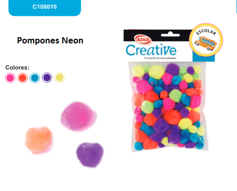 Pompones Neon    C108010