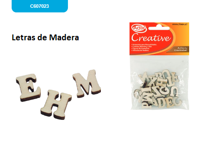 Letras de Madera     C607029