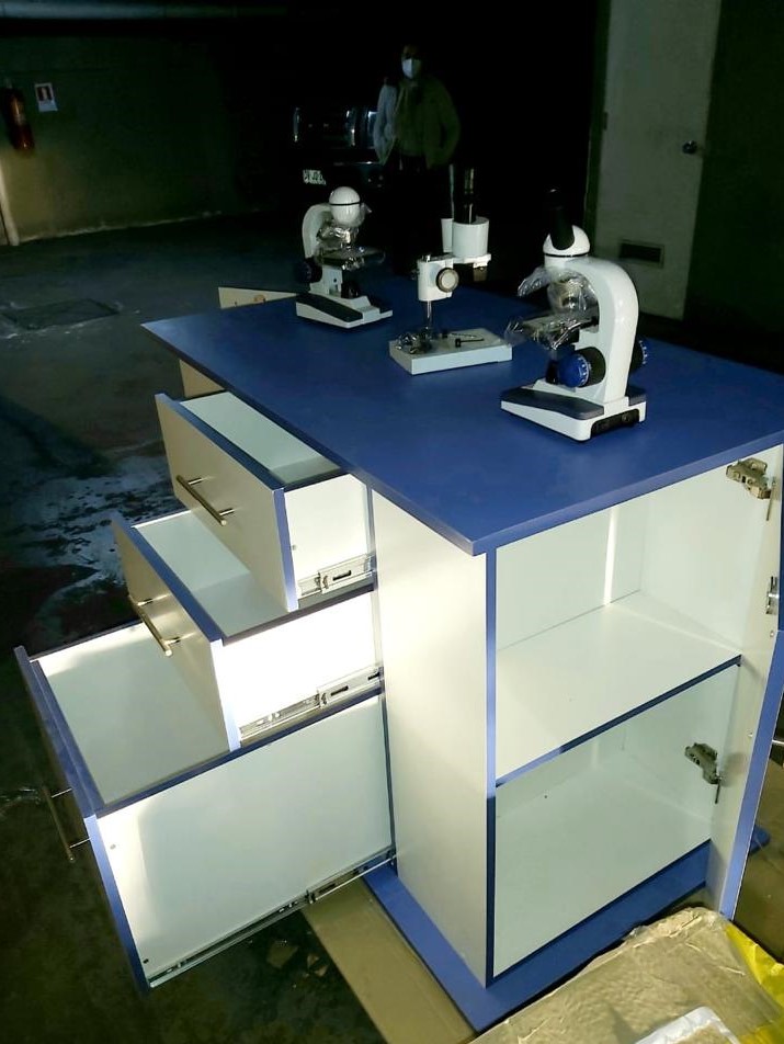 Mueble laboratorio de ciencias