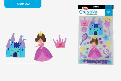 Sticker Goma Eva Princesa    C901062