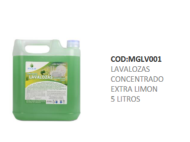 Lavalozas Concentrado Extra Limon 5 Litros