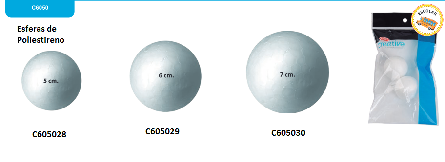Esferas de poliestireno    C6050