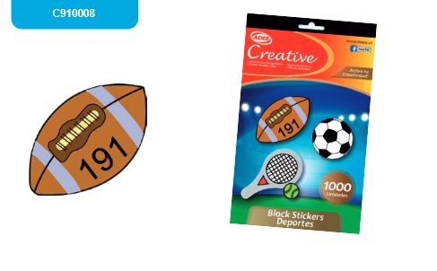 Block Sticker Deportes    C910008