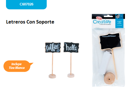 Letreros con Soporte    C607026